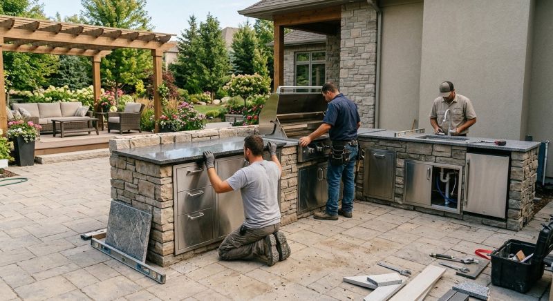 Outdoor Kitchen Installation in Alpharetta, GA