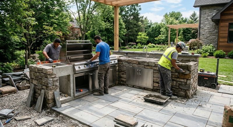 Outdoor Kitchen Installation in Charleston, SC